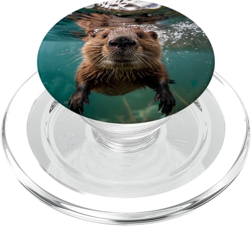 Lustiger süßer Seeotter Schwimmen PopSockets PopGrip für MagSafe Lustiger süßer Seeotter Schwimmen PopSockets PopGrip für MagSafe von Animal Lover Otter Accessories