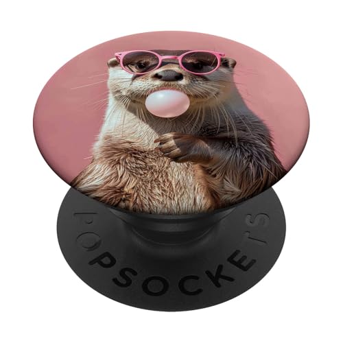 Lustiges Otter-Kaugummi PopSockets Klebender PopGrip Lustiges Otter-Kaugummi PopSockets Klebender PopGrip von Animal Lover Otter Accessories