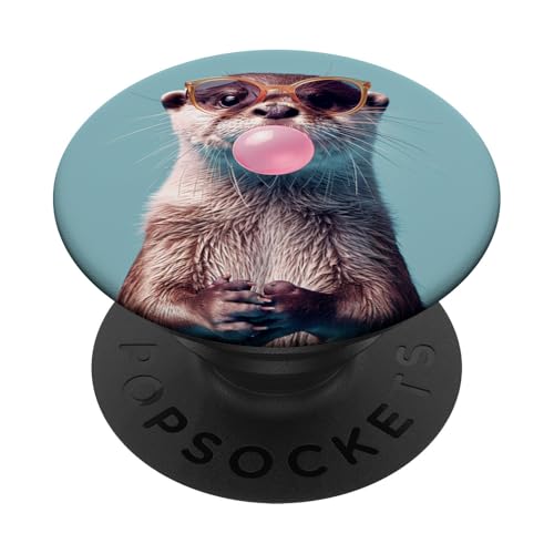 Lustiges Otter-Kaugummi PopSockets Klebender PopGrip Lustiges Otter-Kaugummi PopSockets Klebender PopGrip von Animal Lover Otter Accessories