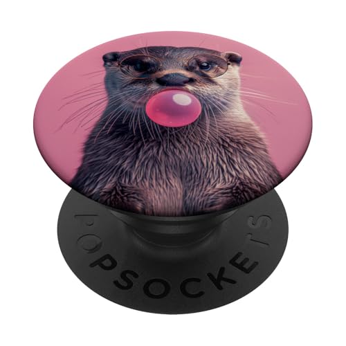 Lustiges Otter-Kaugummi PopSockets Klebender PopGrip Lustiges Otter-Kaugummi PopSockets Klebender PopGrip von Animal Lover Otter Accessories