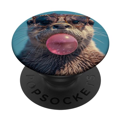 Lustiges Otter-Kaugummi PopSockets Klebender PopGrip Lustiges Otter-Kaugummi PopSockets Klebender PopGrip von Animal Lover Otter Accessories