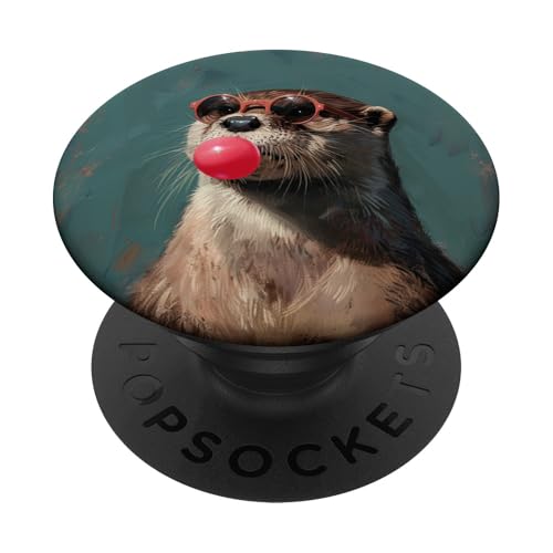 Lustiges Otter-Kaugummi PopSockets Klebender PopGrip Lustiges Otter-Kaugummi PopSockets Klebender PopGrip von Animal Lover Otter Accessories