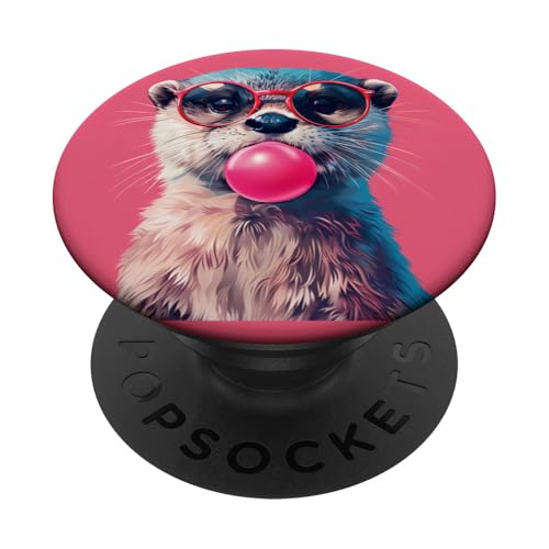 Lustiges Otter-Kaugummi PopSockets Klebender PopGrip Lustiges Otter-Kaugummi PopSockets Klebender PopGrip von Animal Lover Otter Accessories