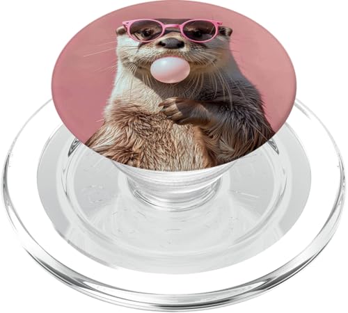 Lustiges Otter-Kaugummi PopSockets PopGrip für MagSafe Lustiges Otter-Kaugummi PopSockets PopGrip für MagSafe von Animal Lover Otter Accessories