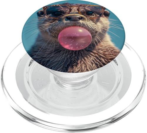 Lustiges Otter-Kaugummi PopSockets PopGrip für MagSafe Lustiges Otter-Kaugummi PopSockets PopGrip für MagSafe von Animal Lover Otter Accessories