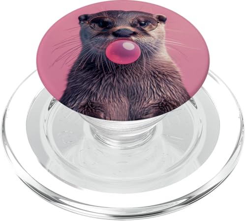 Lustiges Otter-Kaugummi PopSockets PopGrip für MagSafe Lustiges Otter-Kaugummi PopSockets PopGrip für MagSafe von Animal Lover Otter Accessories
