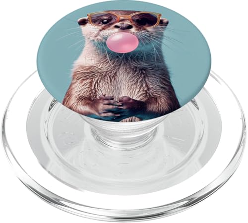 Lustiges Otter-Kaugummi PopSockets PopGrip für MagSafe Lustiges Otter-Kaugummi PopSockets PopGrip für MagSafe von Animal Lover Otter Accessories