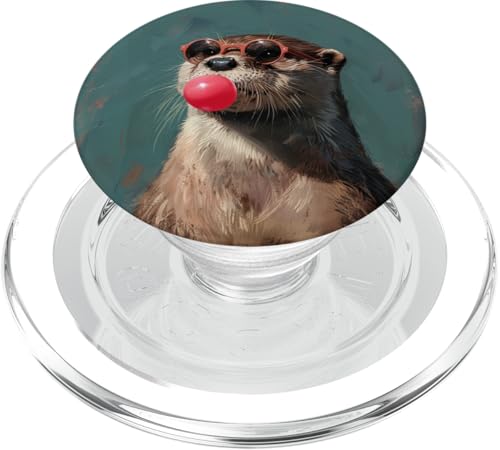 Lustiges Otter-Kaugummi PopSockets PopGrip für MagSafe Lustiges Otter-Kaugummi PopSockets PopGrip für MagSafe von Animal Lover Otter Accessories