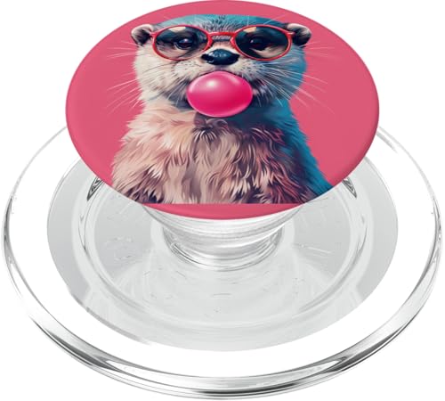 Lustiges Otter-Kaugummi PopSockets PopGrip für MagSafe Lustiges Otter-Kaugummi PopSockets PopGrip für MagSafe von Animal Lover Otter Accessories