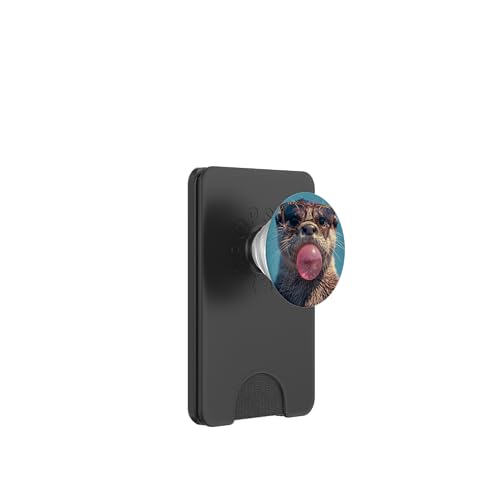 Lustiges Otter-Kaugummi PopSockets PopWallet für MagSafe Lustiges Otter-Kaugummi PopSockets PopWallet für MagSafe von Animal Lover Otter Accessories