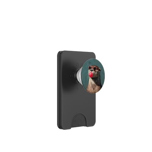 Lustiges Otter-Kaugummi PopSockets PopWallet für MagSafe Lustiges Otter-Kaugummi PopSockets PopWallet für MagSafe von Animal Lover Otter Accessories