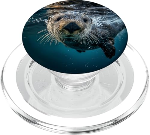 Niedlicher Seeotter Schwimmen PopSockets PopGrip für MagSafe Niedlicher Seeotter Schwimmen PopSockets PopGrip für MagSafe von Animal Lover Otter Accessories