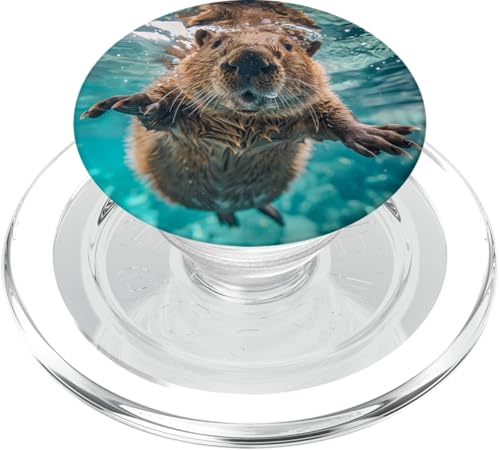 Niedlicher Seeotter Schwimmen lustig PopSockets PopGrip für MagSafe Niedlicher Seeotter Schwimmen lustig PopSockets PopGrip für MagSafe von Animal Lover Otter Accessories
