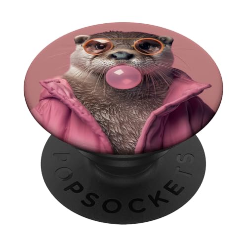 Süßer Otter Kaugummi PopSockets Klebender PopGrip von Animal Lover Otter Accessories