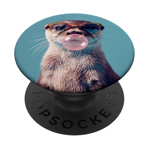 Süßer Otter Kaugummi PopSockets Klebender PopGrip Süßer Otter Kaugummi PopSockets Klebender PopGrip von Animal Lover Otter Accessories