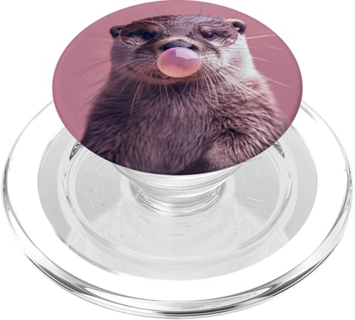 Süßer Otter Kaugummi PopSockets PopGrip für MagSafe Süßer Otter Kaugummi PopSockets PopGrip für MagSafe von Animal Lover Otter Accessories