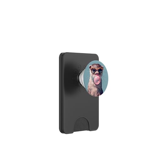 Süßer Otter Kaugummi PopSockets PopWallet für MagSafe Süßer Otter Kaugummi PopSockets PopWallet für MagSafe von Animal Lover Otter Accessories