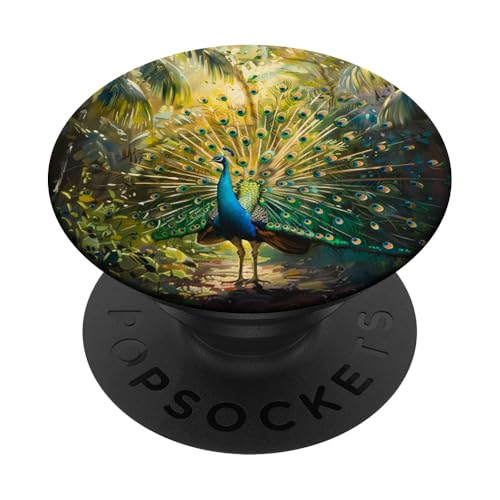 Pfau PopSockets Klebender PopGrip von Animal Lover Peacock Accessories