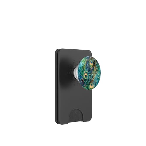 Pfauenfeder-Muster PopSockets PopWallet für MagSafe Pfauenfeder-Muster PopSockets PopWallet für MagSafe von Animal Lover Peacock Accessories