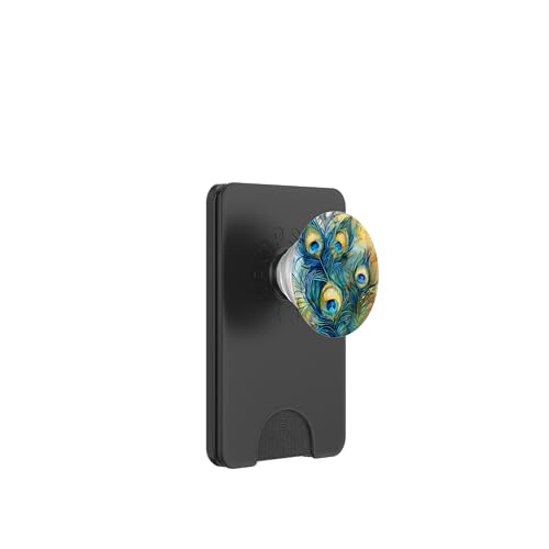 Pfauenfeder-Muster PopSockets PopWallet für MagSafe Pfauenfeder-Muster PopSockets PopWallet für MagSafe von Animal Lover Peacock Accessories