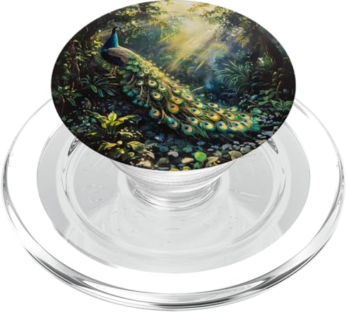Pfauenvogel Pfauenfeder PopSockets PopGrip für MagSafe Pfauenvogel Pfauenfeder PopSockets PopGrip für MagSafe von Animal Lover Peacock Accessories