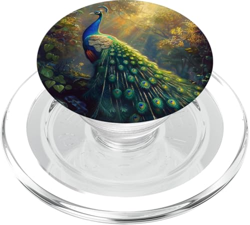 Pfauenvogel Pfauenfeder PopSockets PopGrip für MagSafe Pfauenvogel Pfauenfeder PopSockets PopGrip für MagSafe von Animal Lover Peacock Accessories