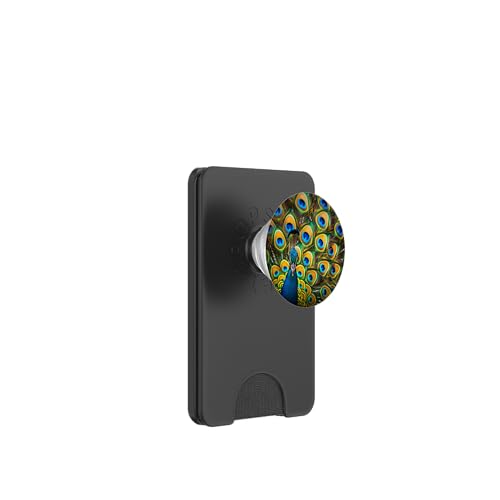 Pfauenvogel Pfauenfedern PopSockets PopWallet für MagSafe Pfauenvogel Pfauenfedern PopSockets PopWallet für MagSafe von Animal Lover Peacock Accessories