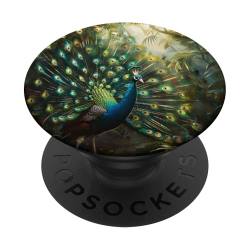Pfauenvogel PopSockets Klebender PopGrip Pfauenvogel PopSockets Klebender PopGrip von Animal Lover Peacock Accessories