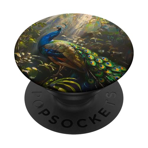 Pfauenvogel PopSockets Klebender PopGrip Pfauenvogel PopSockets Klebender PopGrip von Animal Lover Peacock Accessories