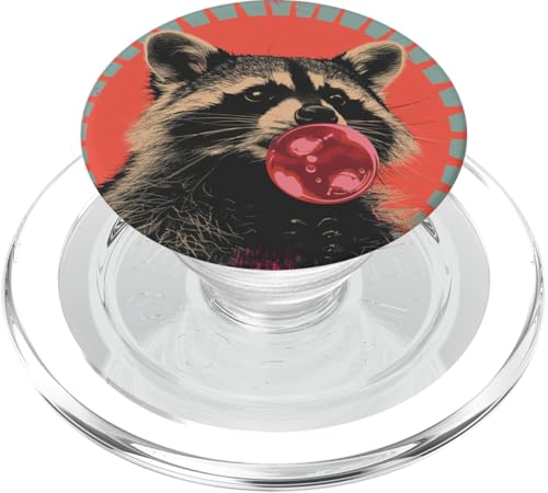 Niedliche Raccoon Retro Bubble Gum Brille PopSockets PopGrip für MagSafe Niedliche Raccoon Retro Bubble Gum Brille PopSockets PopGrip für MagSafe von Animal Lover Raccoon Accessories