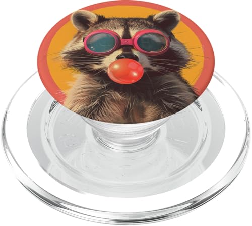Süße Retro-Brille Waschbär PopSockets PopGrip für MagSafe Süße Retro-Brille Waschbär PopSockets PopGrip für MagSafe von Animal Lover Raccoon Accessories