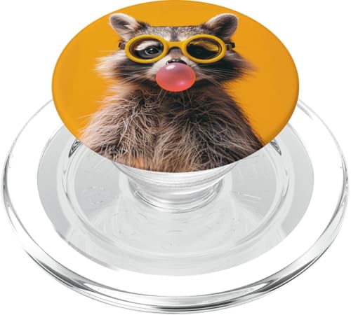 Süße Retro-Brille Waschbär PopSockets PopGrip für MagSafe Süße Retro-Brille Waschbär PopSockets PopGrip für MagSafe von Animal Lover Raccoon Accessories
