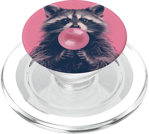 Süßer Waschbär Bubble Gum Lustig PopSockets PopGrip für MagSafe von Animal Lover Raccoon Accessories