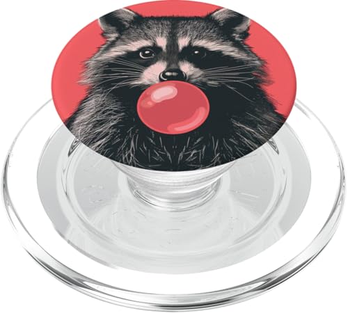 Süßer Waschbär Bubble Gum Lustig PopSockets PopGrip für MagSafe von Animal Lover Raccoon Accessories