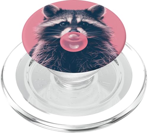 Süßer Waschbär Bubble Gum Lustig PopSockets PopGrip für MagSafe von Animal Lover Raccoon Accessories