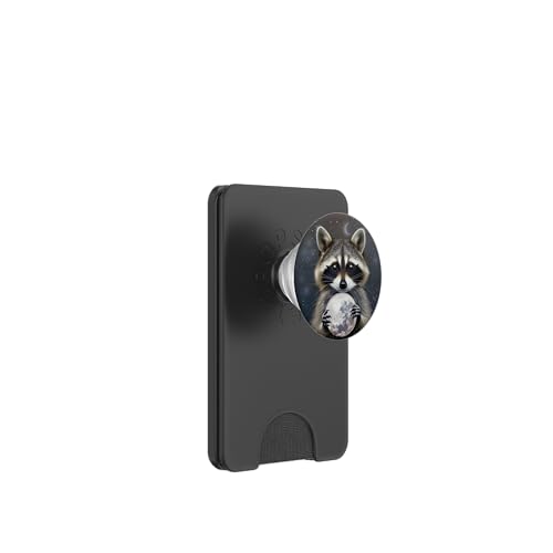 Süßer Waschbär hält den Mond PopSockets PopWallet für MagSafe Süßer Waschbär hält den Mond PopSockets PopWallet für MagSafe von Animal Lover Raccoon Accessories