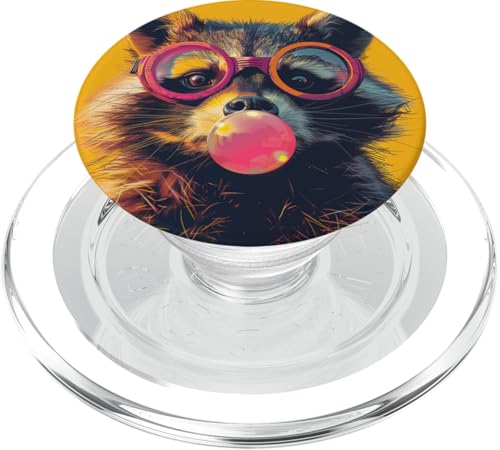 Waschbär Bubble Gum Lustig PopSockets PopGrip für MagSafe Waschbär Bubble Gum Lustig PopSockets PopGrip für MagSafe von Animal Lover Raccoon Accessories