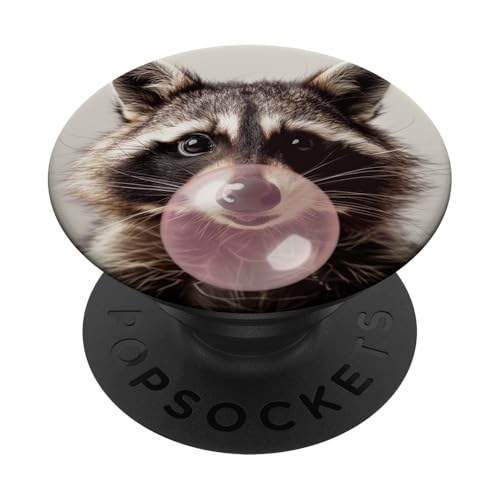Waschbär Kaugummi PopSockets Klebender PopGrip Waschbär Kaugummi PopSockets Klebender PopGrip von Animal Lover Raccoon Accessories