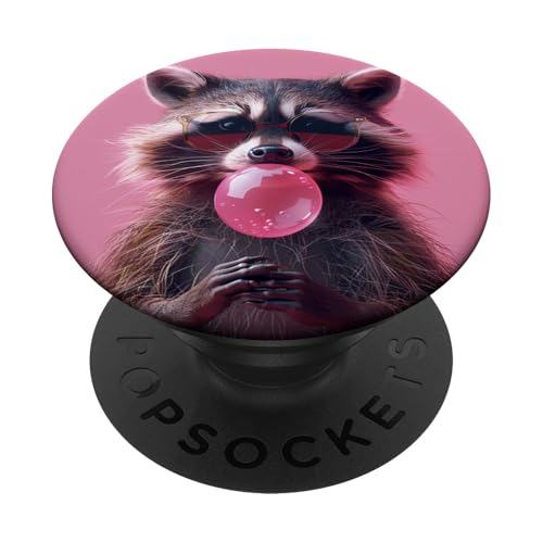 Waschbär Kaugummi PopSockets Klebender PopGrip Waschbär Kaugummi PopSockets Klebender PopGrip von Animal Lover Raccoon Accessories