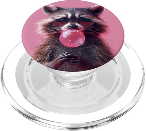 Waschbär Kaugummi PopSockets PopGrip für MagSafe Waschbär Kaugummi PopSockets PopGrip für MagSafe von Animal Lover Raccoon Accessories