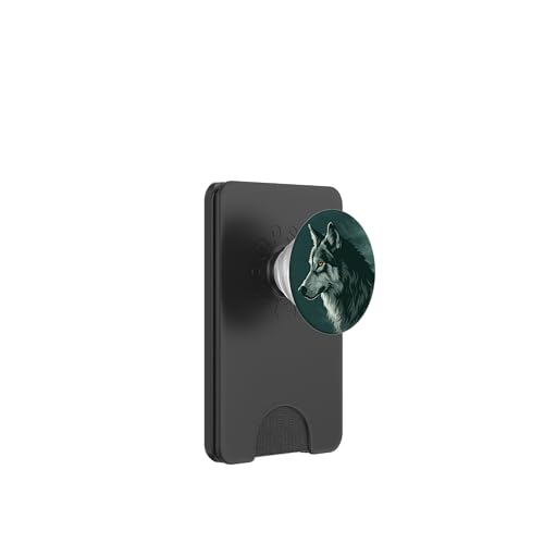 Wolf, Dunkelheit, Nacht PopSockets PopWallet für MagSafe Wolf, Dunkelheit, Nacht PopSockets PopWallet für MagSafe von Animal Lover Wolf Accessories