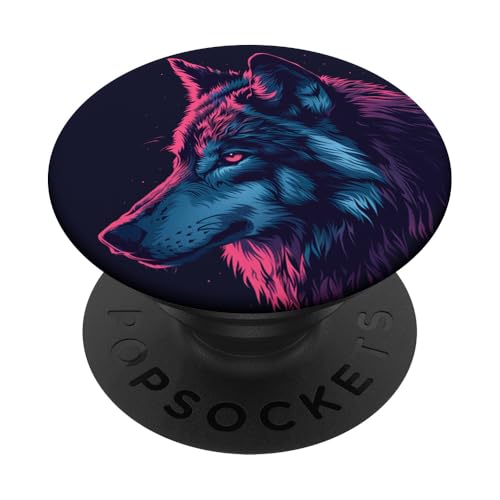 Wolf, Violett PopSockets Klebender PopGrip Wolf, Violett PopSockets Klebender PopGrip von Animal Lover Wolf Accessories