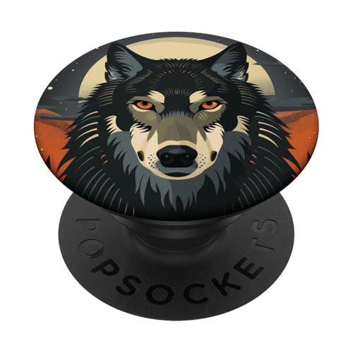 Wolf Abstrakt PopSockets Klebender PopGrip Wolf Abstrakt PopSockets Klebender PopGrip von Animal Lover Wolf Accessories