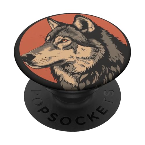 Wolf PopSockets Klebender PopGrip Wolf PopSockets Klebender PopGrip von Animal Lover Wolf Accessories