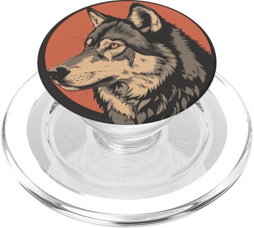 Wolf PopSockets PopGrip für MagSafe Wolf PopSockets PopGrip für MagSafe von Animal Lover Wolf Accessories