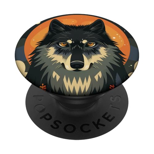 Wolf Western Boho PopSockets Klebender PopGrip Wolf Western Boho PopSockets Klebender PopGrip von Animal Lover Wolf Accessories