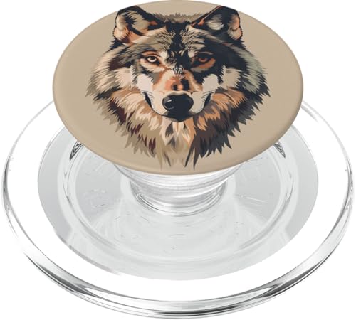 Wolfskopf PopSockets PopGrip für MagSafe Wolfskopf PopSockets PopGrip für MagSafe von Animal Lover Wolf Accessories