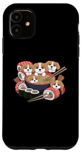 Hülle für iPhone 11 Beagle Ramen Sushi Beagles Hund Hülle für iPhone 11 Beagle Ramen Sushi Beagles Hund von Animal Pet Beagles Beagle Dog Lover Gifts