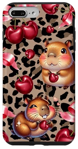 Adrette Mädchen Kokette Leopard Gepard Kirsche Schleife Capybara Hülle für iPhone 7 Plus/8 Plus Adrette Mädchen Kokette Leopard Gepard Kirsche Schleife Capybara Hülle für iPhone 7 Plus/8 Plus von Animal Print Cute And Fun