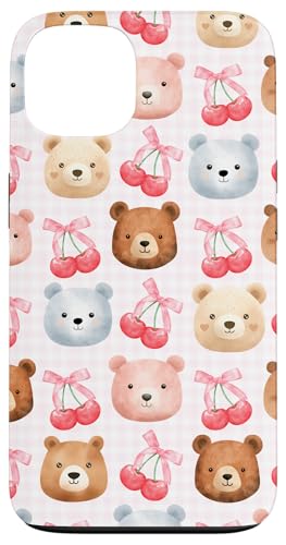 Coquette Bärengesichter für Mädchen, Kirsche, niedliche Schleife, rosafarben Hülle für iPhone 13 Coquette Bärengesichter für Mädchen, Kirsche, niedliche Schleife, rosafarben Hülle für iPhone 13 von Animal Print Cute And Fun